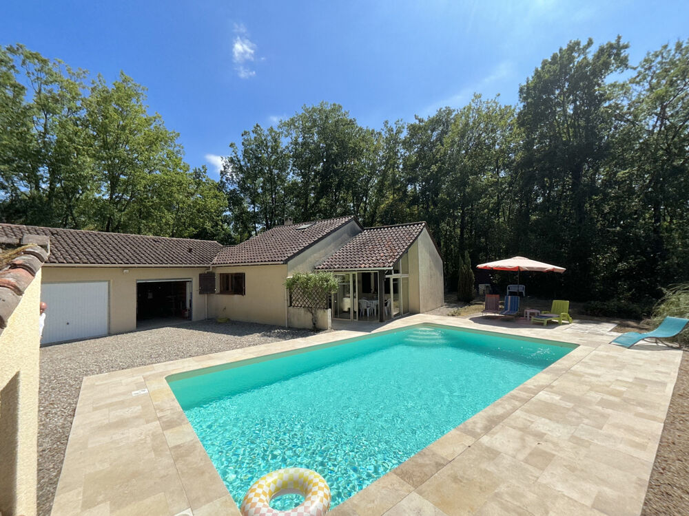 Maison de plain pied avec piscine