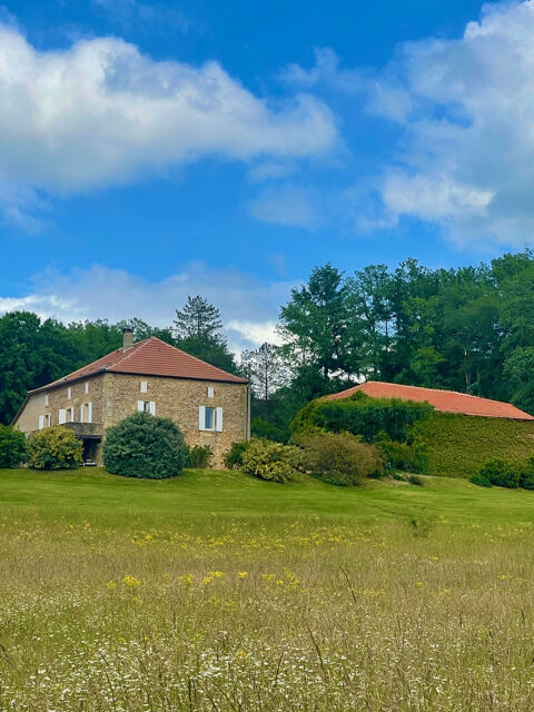   EXCLUSIVITÉ- PROPRIÉTÉ EN PIERRE DE 217 M2 HABITABLE AVEC GRANGE EN PIERRE DE 300 M2  SUR  9 HECTARES DE TERR Propriété/château - 8 pièce(s) - 217 m²