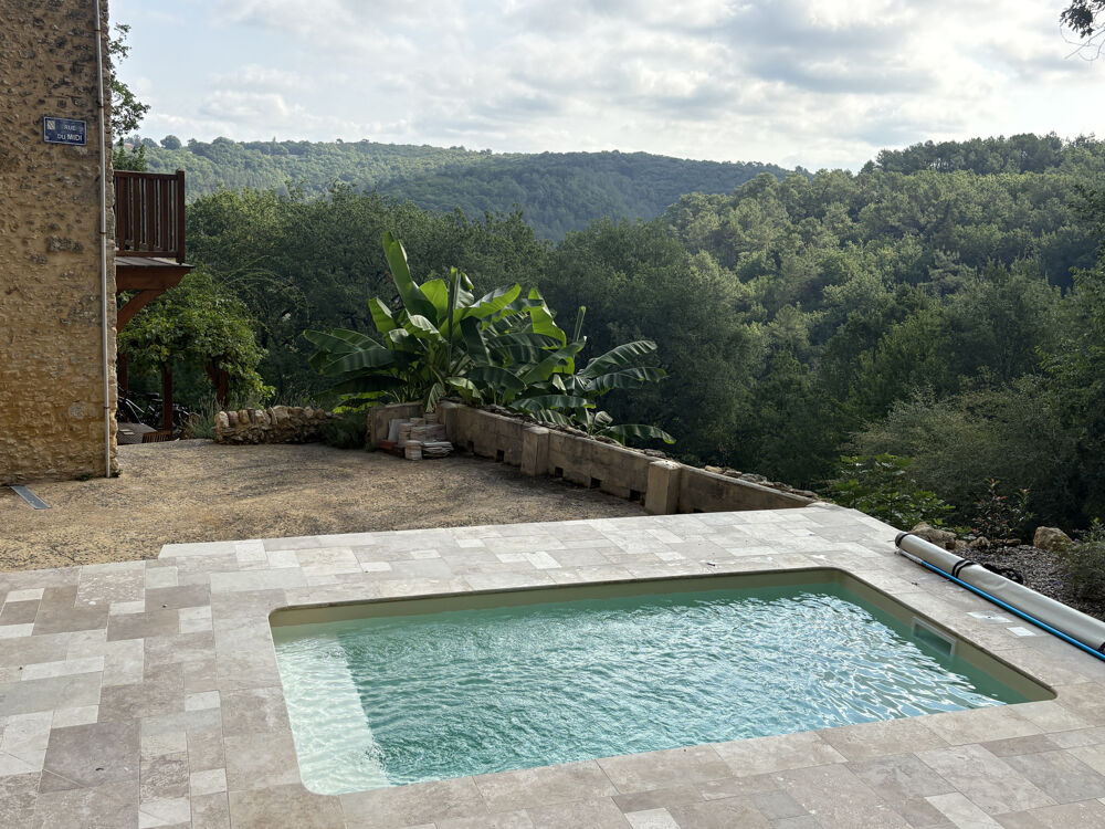 Vente Maison PÉRIGORD NOIR   MAISON DE CARACTÈRE AVEC PISCINE, 4 TERRASSES ET VUE REMARQUABLE Ste foy de belves