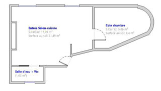  Appartement à vendre 2 pièces 33 m²
