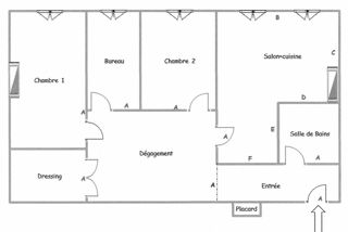 Appartement  vendre 3 pices 67 m