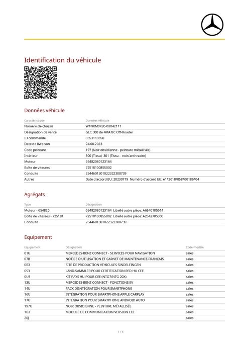 Classe GLC 300 de 333ch Business Line 4Matic 9G-Tronic 2023 occasion 57980 Diebling