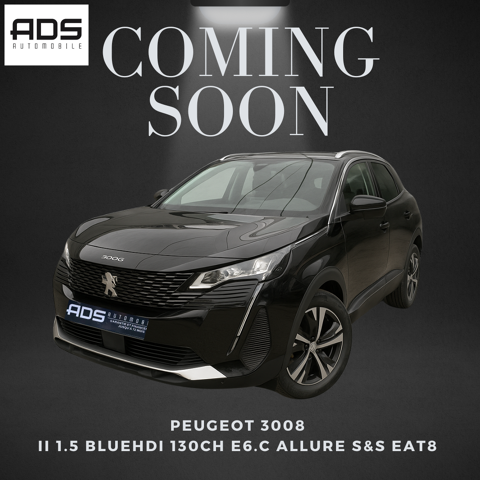 Peugeot 3008 II 1.5 BlueHDi 130ch E6.c Allure S&S EAT8 / À PARTIR DE 284, 2021 occasion Diebling 57980