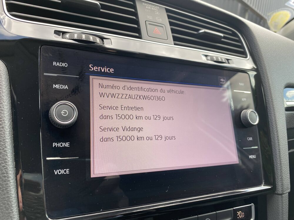 Golf VII 1.6 TDI 115ch BlueMotion Technology FAP Carat 5p 2019 occasion 78200 Buchelay