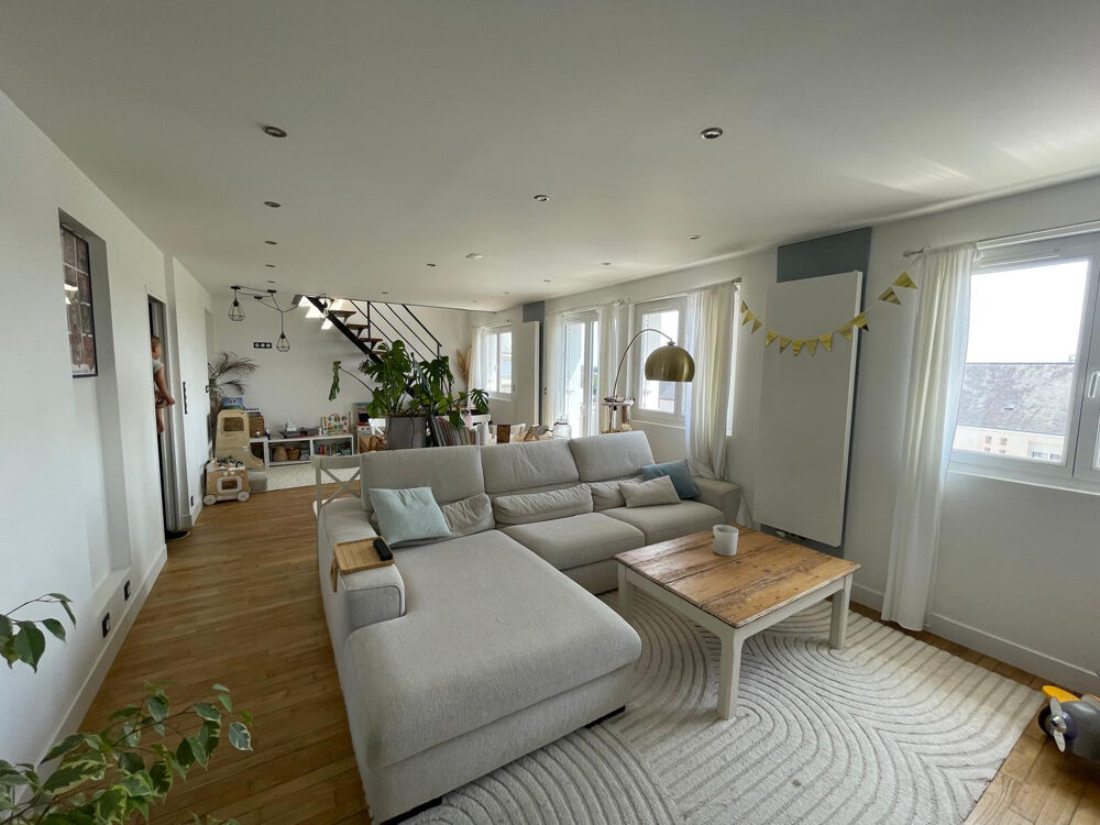 Appartement duplex de 3 Chambres au Bourg de Guidel, avec vue Mer