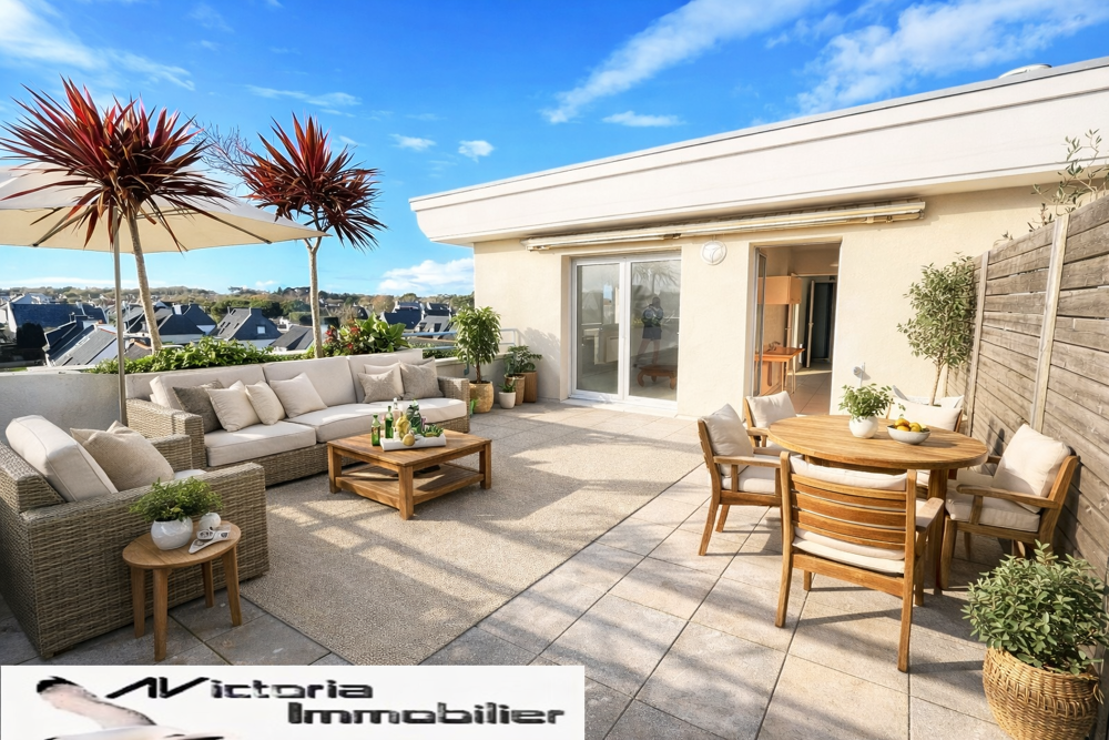 Ploemeur Bourg, Appartement T 3 avec grande terrasse et box fermé
