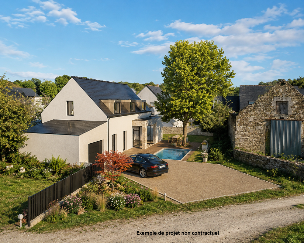 Vente Terrain Terrain plat constructible, hors lotissement , viabilisé Guidel