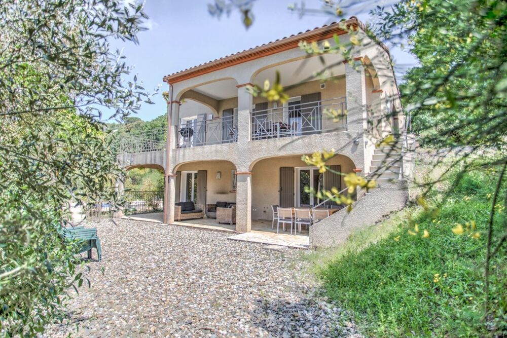 Vente Maison Villa de luxe (122 m), 4 chambres, 3 salles de bain, jacuzzi et piscine chauffe et jardin (1253 m)  Caunes-Minervois (11160 Caunes minervois