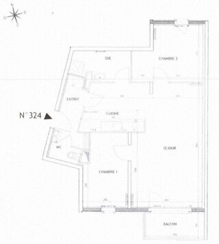  Appartement à louer 3 pièces 66 m²