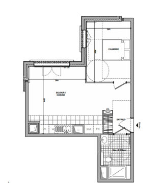  Appartement à vendre 2 pièces 43 m²