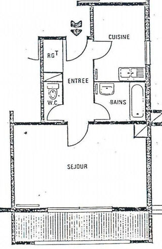  Appartement à louer 1 pièce 38 m²