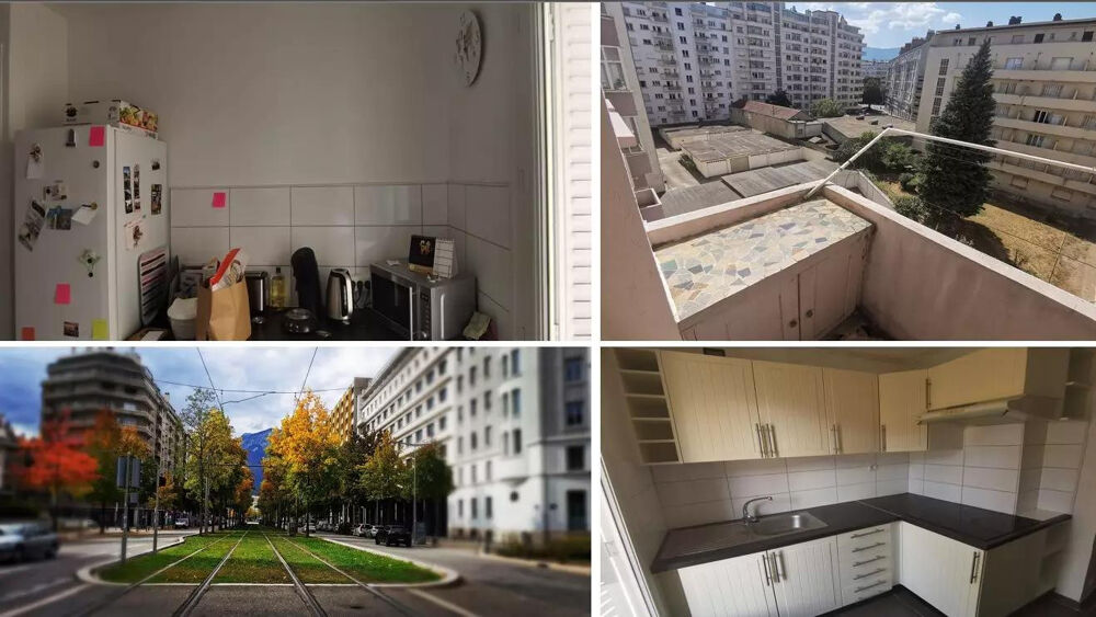 Location Appartement T3 rénové 53 m² - 2 terrasses - Colocation idéale Grenoble