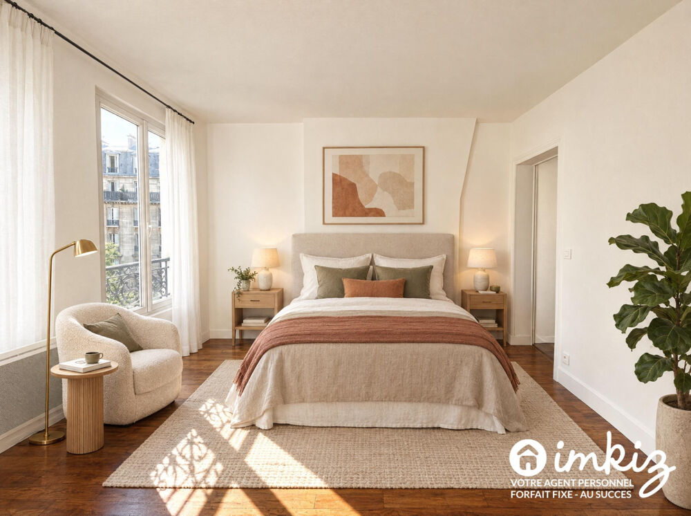 Vente Appartement 2P refait à neuf – Chambre 14m² – Métro 8 min Clichy