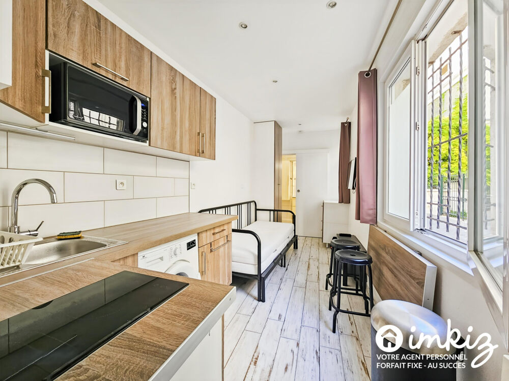 Vente Appartement Studio rénové rue piétonne au calme Paris 14