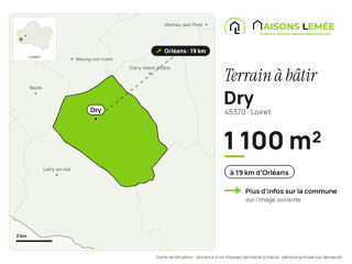Vente Terrain Terrain à bâtir 1 100 m² à Dry Dry