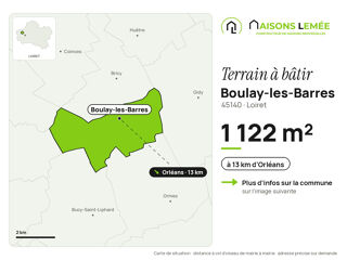 Vente Terrain Terrain à bâtir 1 122 m² à Boulay-les-Barres Boulay-les-barres