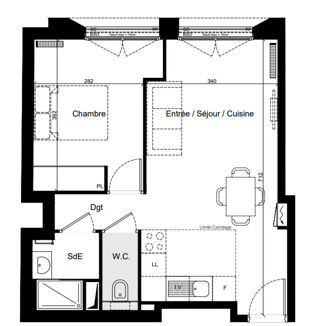  Appartement à vendre 2 pièces 42 m²
