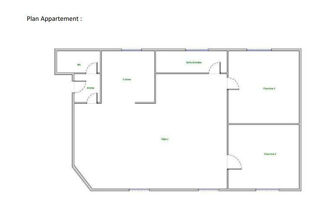  Appartement à louer 3 pièces 57 m²