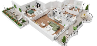  Appartement à vendre 4 pièces 110 m²