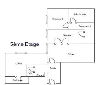  Appartement à louer 3 pièces 66 m²