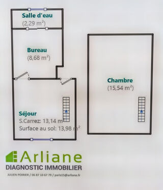  Appartement à louer 2 pièces 24 m²