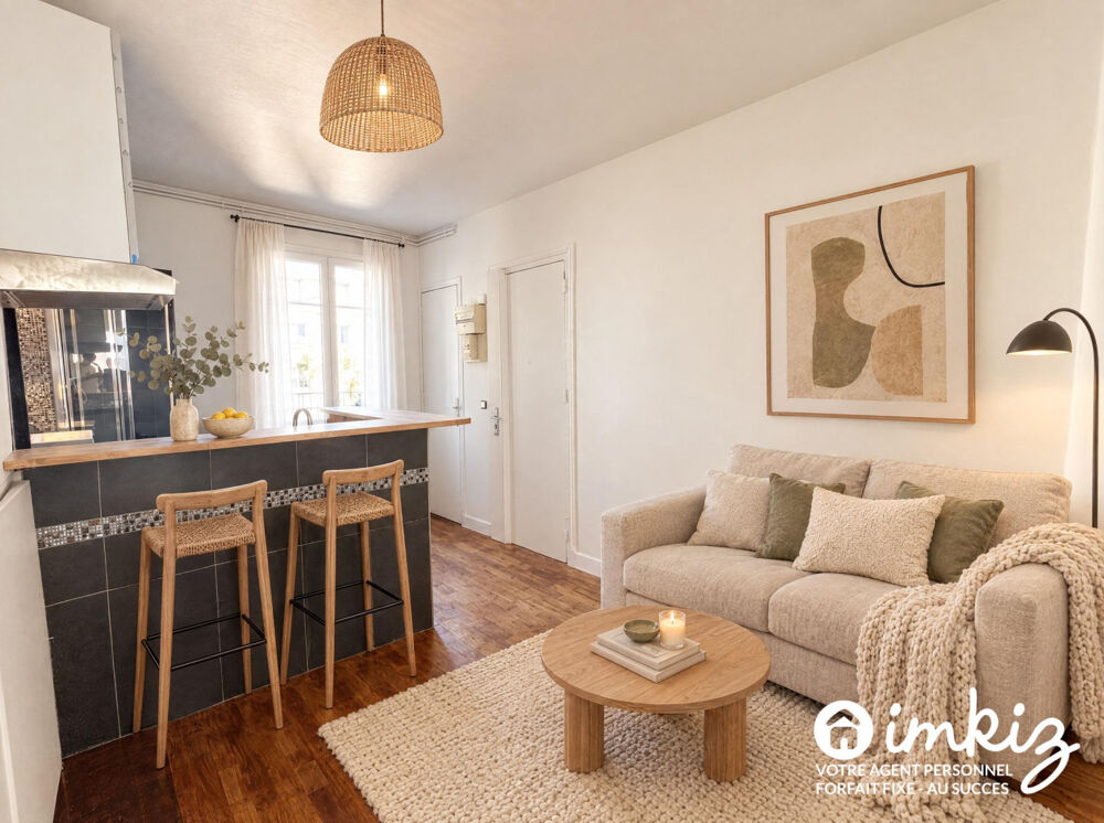 Vente Appartement 2P refait à neuf – Chambre 14m² – Métro 8 min Clichy