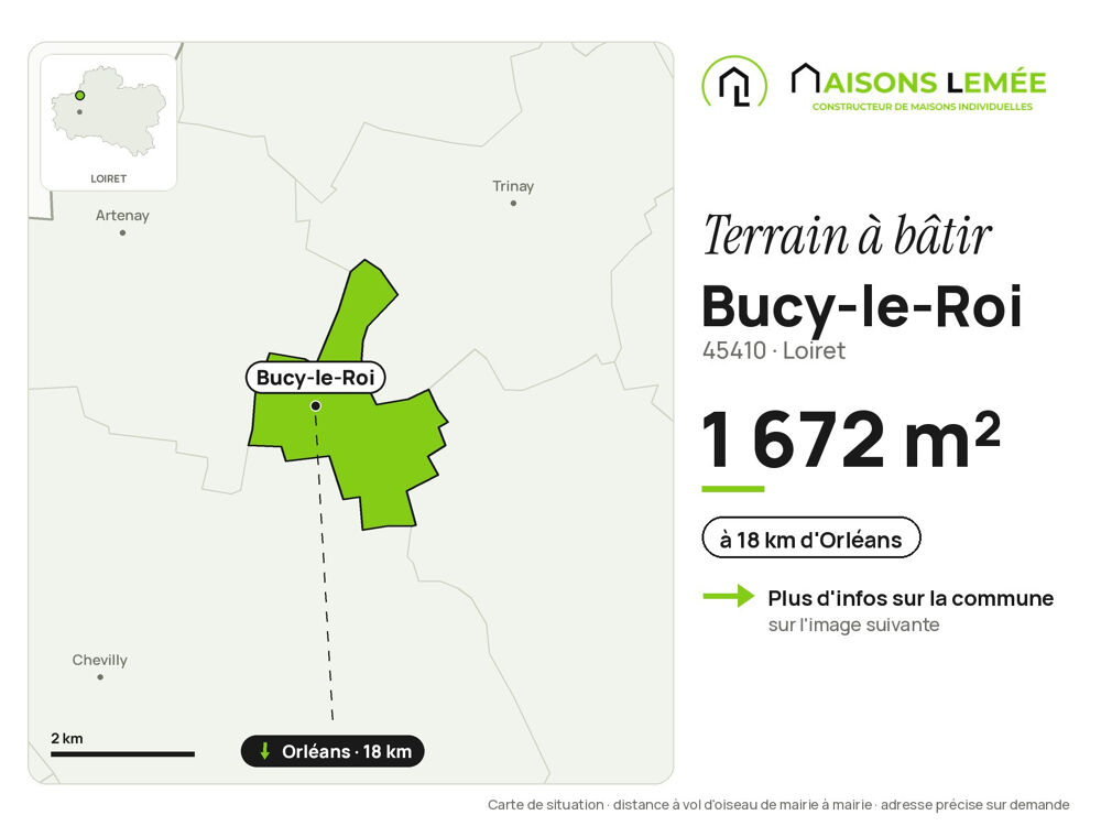 Vente Terrain Terrain à bâtir 1 672 m² à Bucy-le-Roi Bucy-le-roi