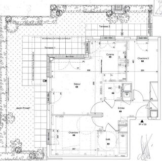  Appartement à louer 3 pièces 63 m²