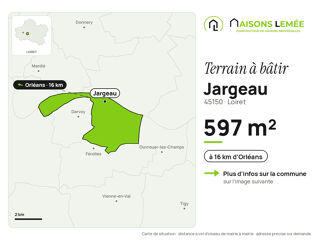 Vente Terrain Terrain à bâtir 597 m² à Jargeau Jargeau