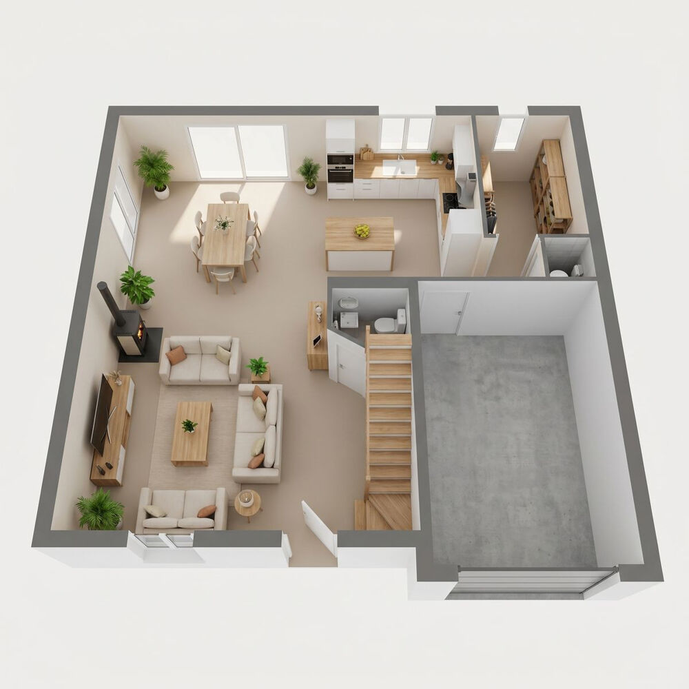 Vente Maison Maison neuve 90 m² 3 ch. + terrain 582 m² à Le Bardon Le bardon