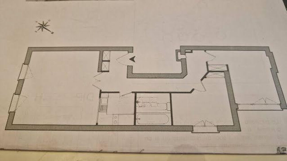 Location Appartement Beau F3 59m2 Saint Michel traversant lumineux Lille