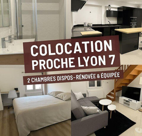 COLOCATION R&Eacute;NOV&Eacute;E CHAMBRE MEUBL&Eacute;E LYON 7/ St Fons 580 69190 Saint-fons