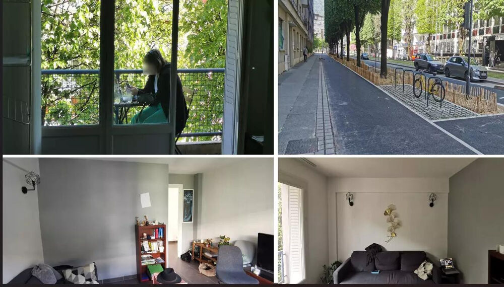 Location Appartement T3 rénové 53 m² - 2 terrasses - Colocation idéale Grenoble