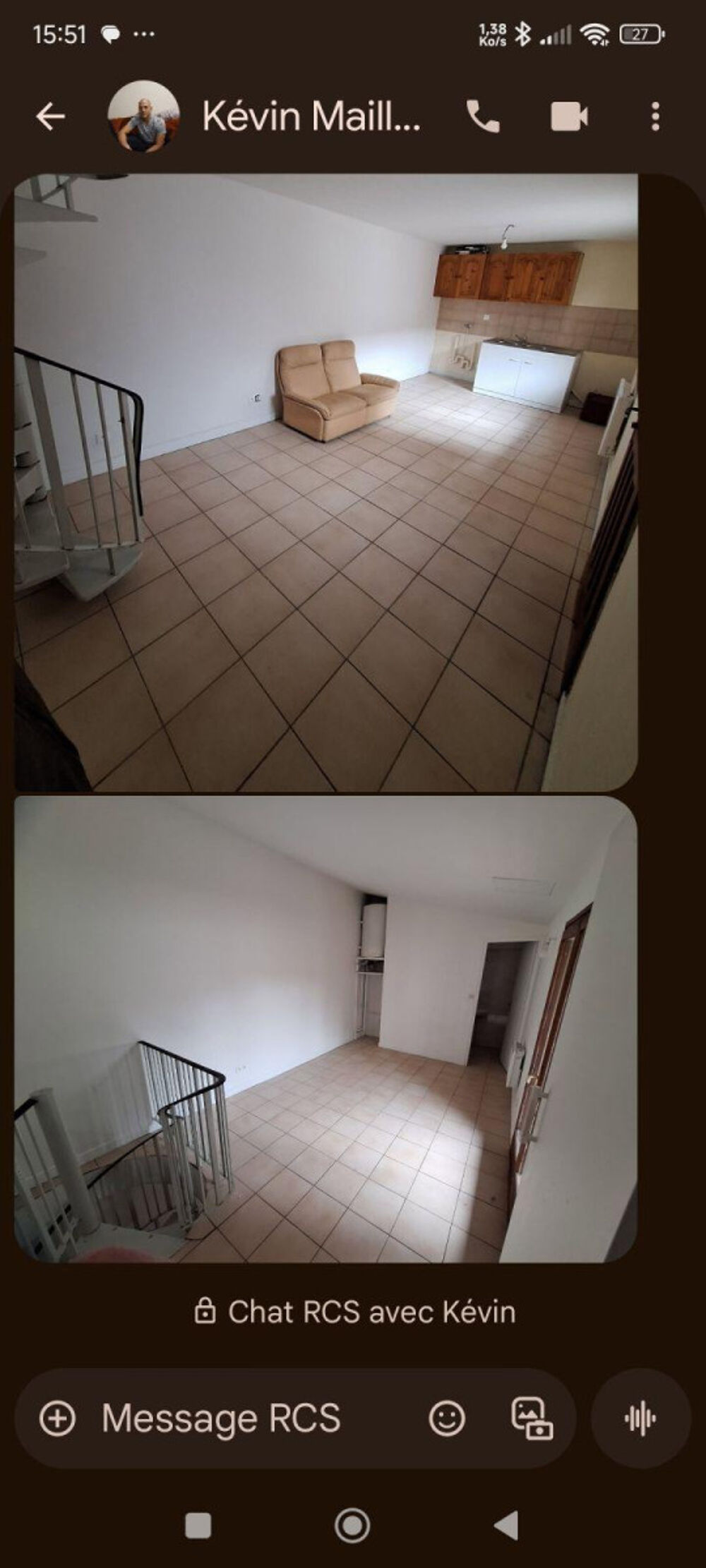 Location Appartement Beau F2 38m² Duplex refait à neuf et lumineux Draveil