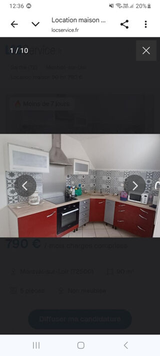  Maison à louer 4 pièces 85 m²