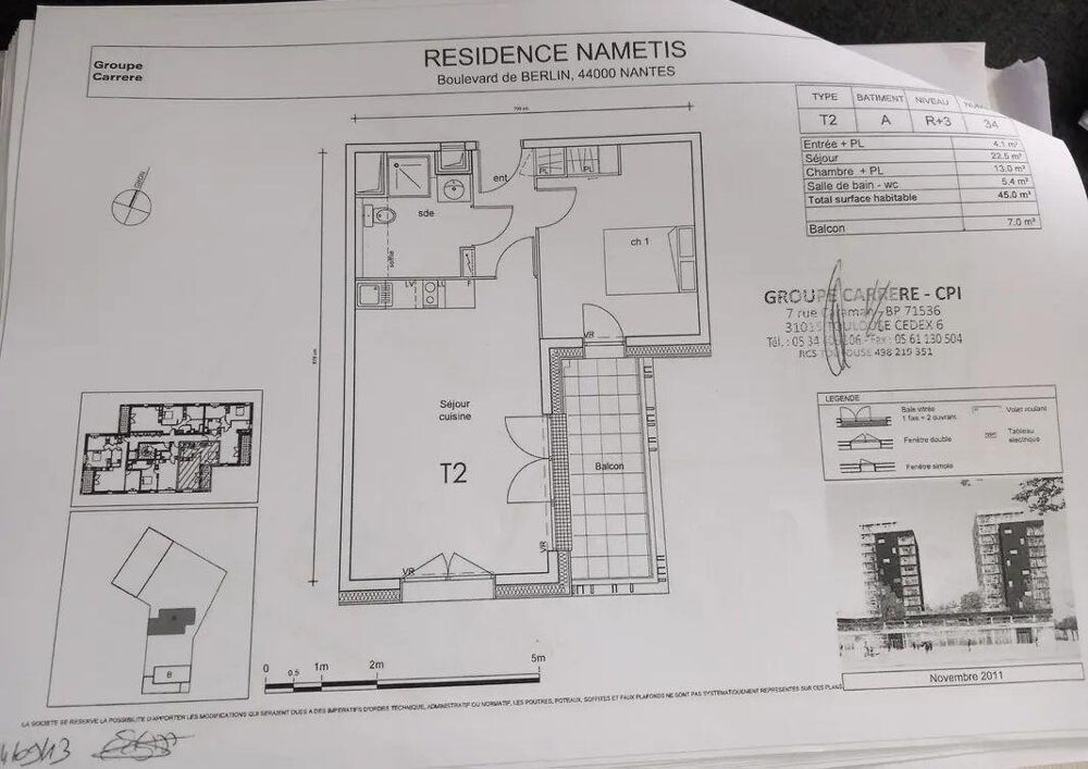 Location Appartement Beau 2P 45m² avec balcon Nantes Gare Sud Nantes