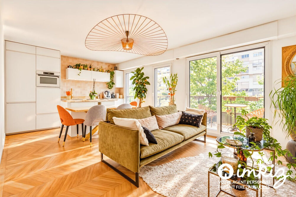 Vente Appartement Paris 19ème 4P familial traversant balcon Paris 19