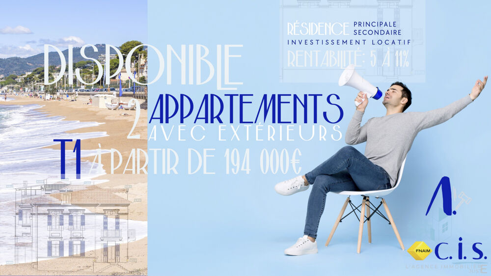 Vente Appartement Appartement T1 Rnov - Lumineux avec balcon - Proximit de la mer Cannes