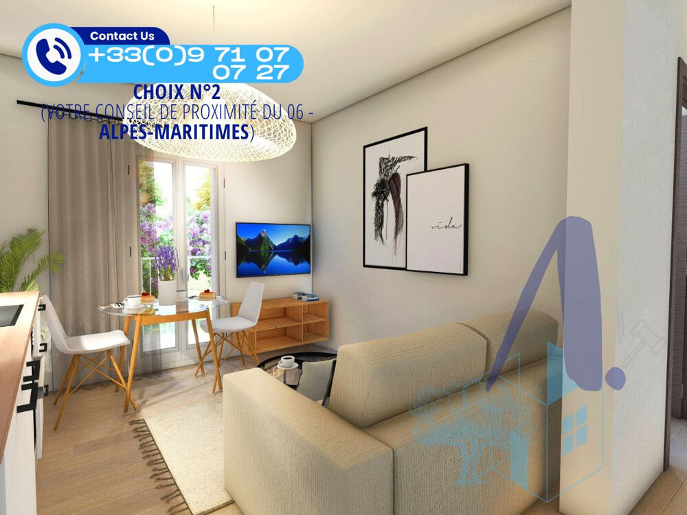 Vente Appartement Appartement T2 plein sud avec jardin privatif & terrasse 70m2 - Proximit de la mer Cannes