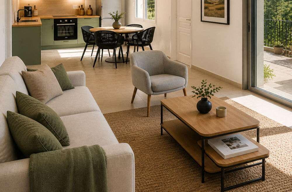 Vente Appartement Jardin 540m2, terrasse, logement refait Greasque
