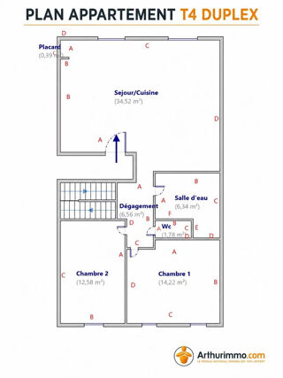  Appartement à vendre 4 pièces 78 m²