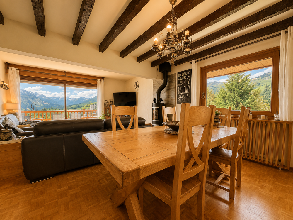 (73) LA TOUSSUIRE - Rare chalet familial - 4 appartements indépendants - Vue panoramique & sublime jardin