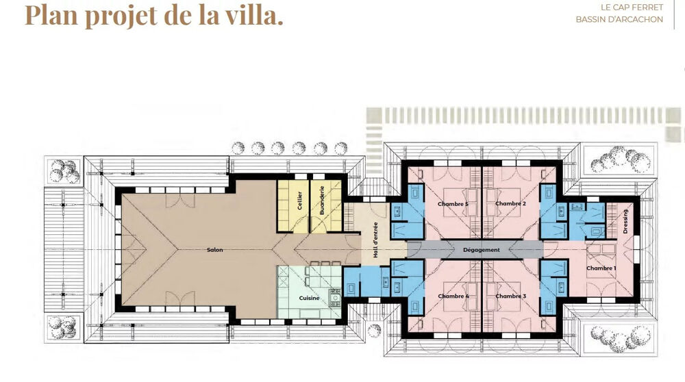 Vente Terrain Beau terrain de 1200 M2 sur CLAOUEY Lege cap ferret