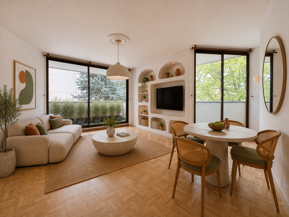 APPARTEMENT de 58 m2 2 PIECES 1 CHAMBRE