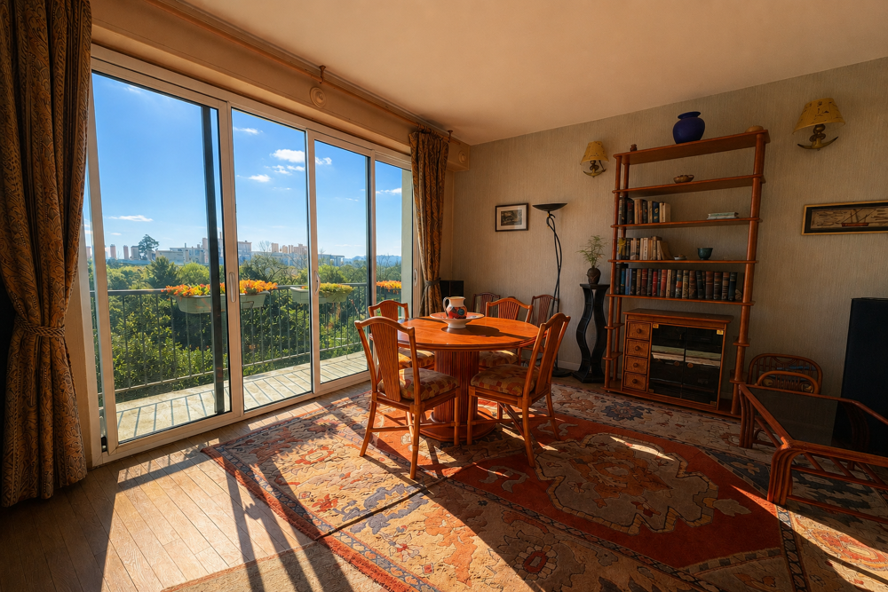 Appartement Hyper Centre, 4 Chambres, 105m2, dernier étage avec extérieur