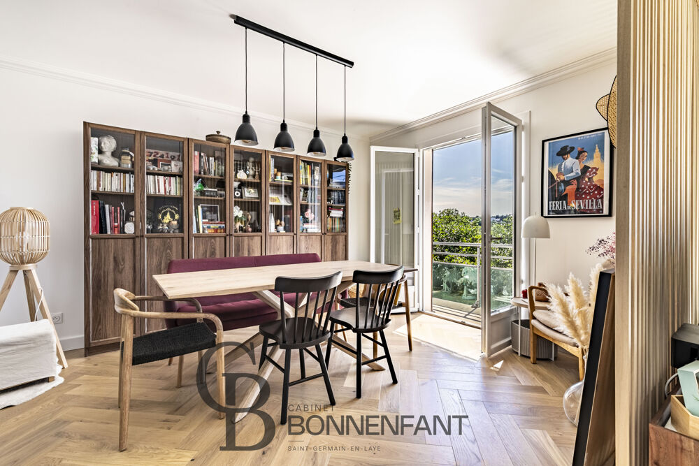 Vente Appartement Appartement - 87,38 m2 - 5 pièces- 3 chambres - balcon St germain en laye