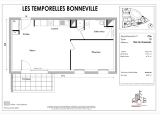  Appartement � vendre 2 pi�ces 45 m�
