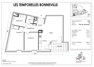  Appartement à vendre 3 pièces 62 m²