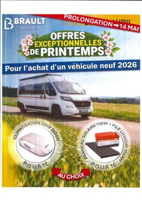 Camping car Camping car 2026 occasion Sauz&eacute;-Vaussais 79190