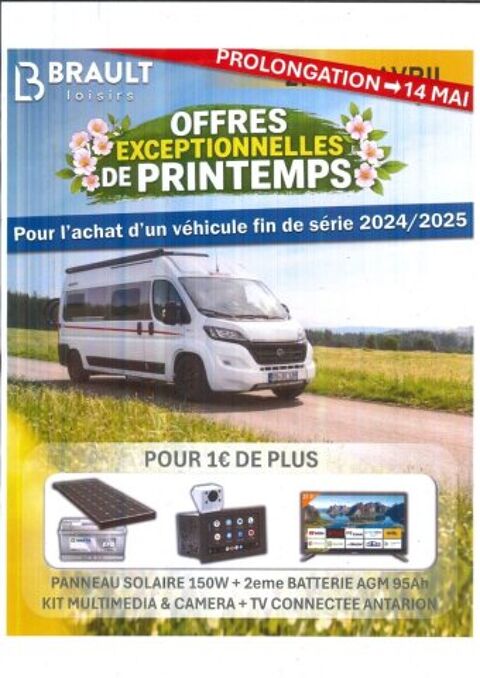Camping car Camping car 2025 occasion Sauz&eacute;-Vaussais 79190